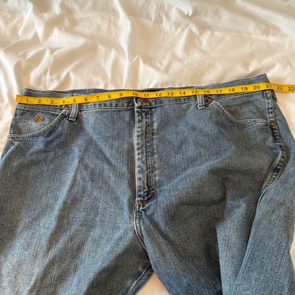 Wrangler George Strait Cowboy Cut Collection Jeans Men 42X30 Blue Straight Denim - Picture 9 of 10